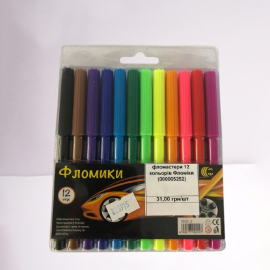 Фломастери Фломіки 12 кольорів