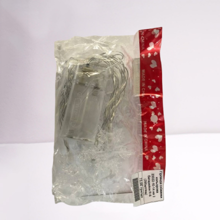 Гірлянда сніжинки кольорова на батарейках