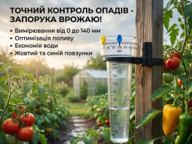 Опадомір садовий механічний 0-140 мм з двома повзунками