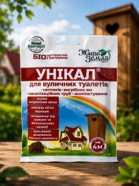 УНІКАЛ®-с (для вуличних туалетів, септиків, вигрібних ям, каналізаційних труб, компостування)