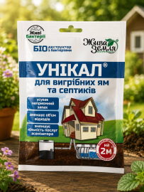 УНІКАЛ®-с (для вигрібних ям, туалетів, септиків, каналізаційних труб), 15 г